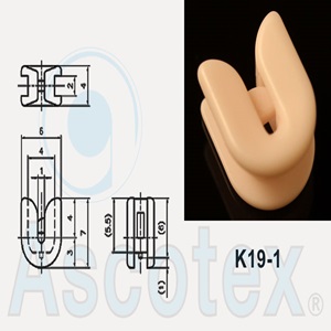 Móc Sứ Ceramic dẫn hướng trung tâm Ceramic Centre Hook Guide K19-1